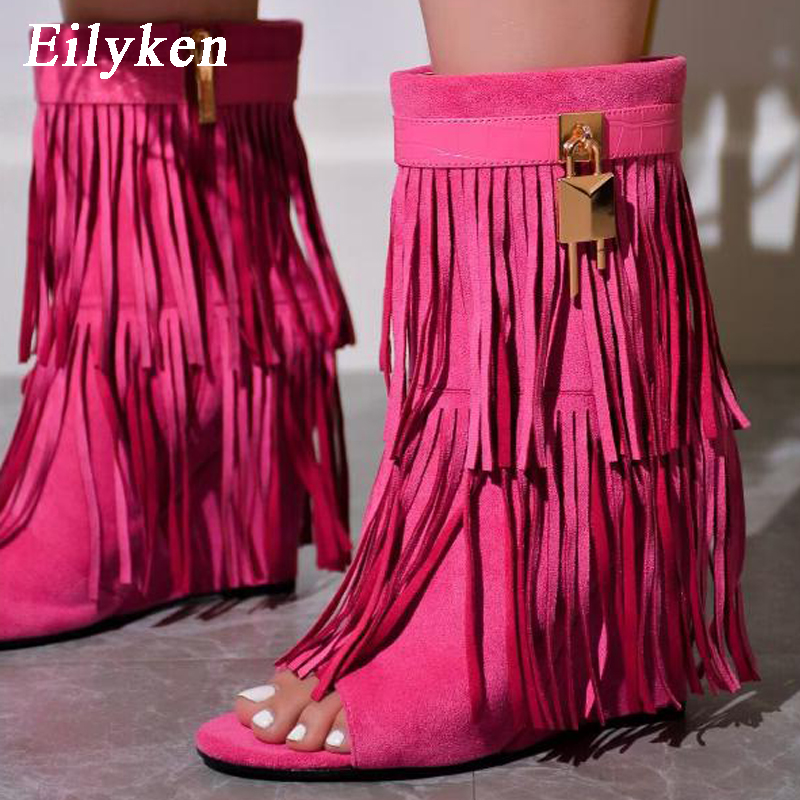 Eilyken Designer Fringe Wedges - Women Shoes Boots reseña y precio