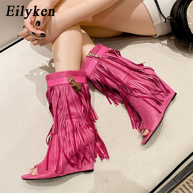 Eilyken Designer Fringe Wedges - Women Shoes Boots reseña y precio
