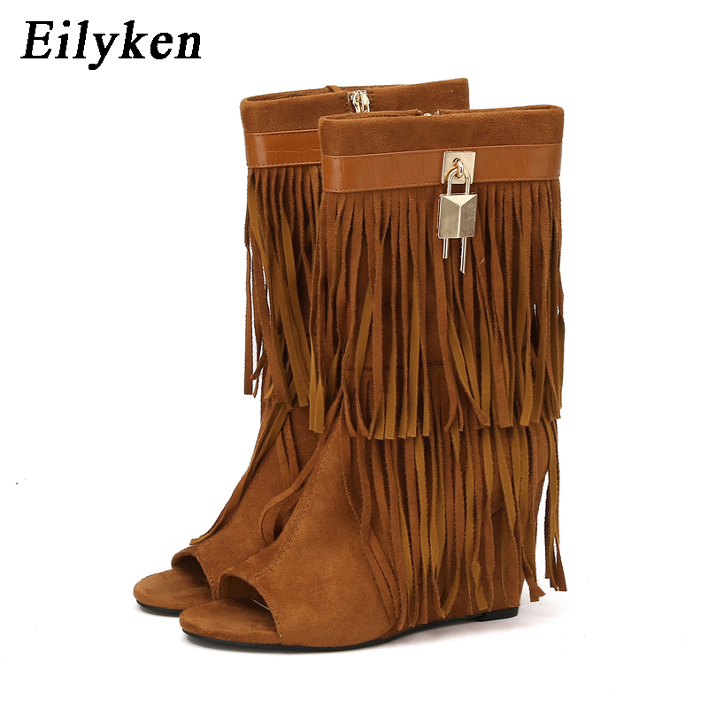 Eilyken Designer Fringe Wedges - Women Shoes Boots reseña y precio