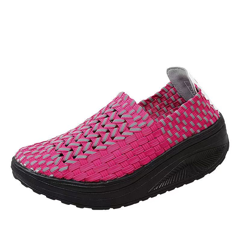 Woman Hand Woven Wedges Casual - Women'S Shoes Hands Free reseña y precio