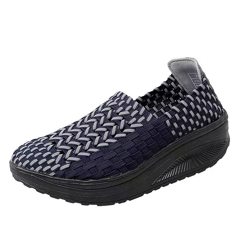 Woman Hand Woven Wedges Casual - Women'S Shoes Hands Free reseña y precio