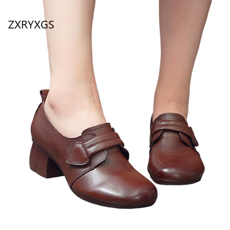 ZXRYXGS 2025 Autumn Real Cowhi - Women Shoes Size 4 In Cm reseña y precio