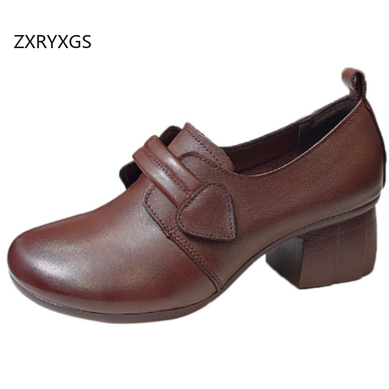 ZXRYXGS 2025 Autumn Real Cowhi - Women Shoes Size 4 In Cm reseña y precio