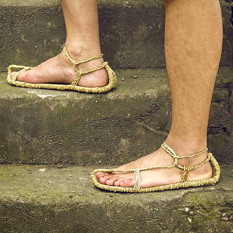 Medieval Shoes Straw Sandals V - Women'S Shoes Hands Free reseña y precio