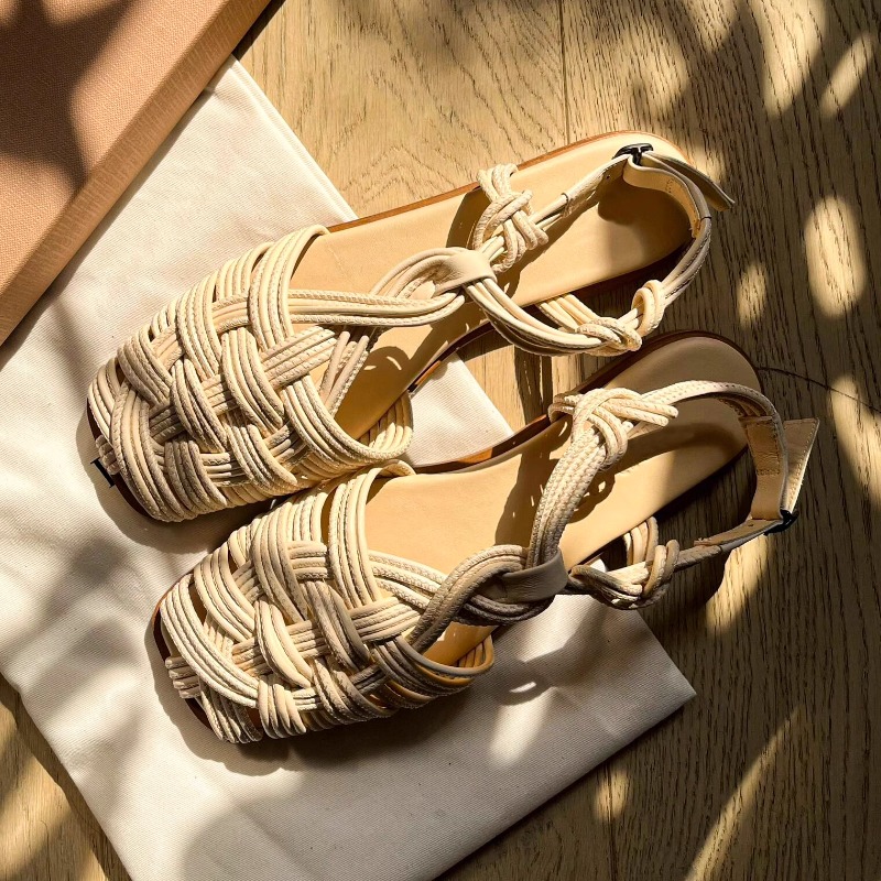 Vintage Hand-woven Flat-bottom - Women'S Shoes Hands Free reseña y precio